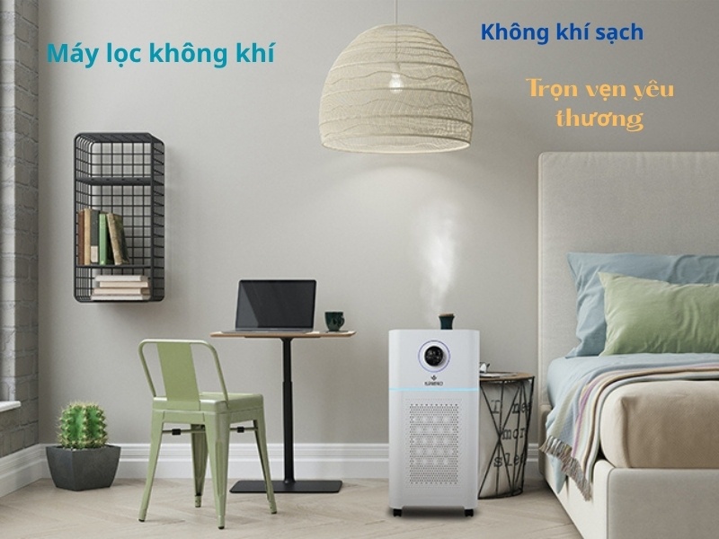 Máy lọc không khí có cấu tạo chuyên dụng giúp loại bỏ các tác nhân gây ô nhiễm trong không khí